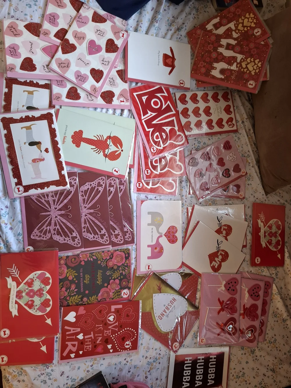 Scarlet Patterns Red Beverage Napkins and White Lunch Plates